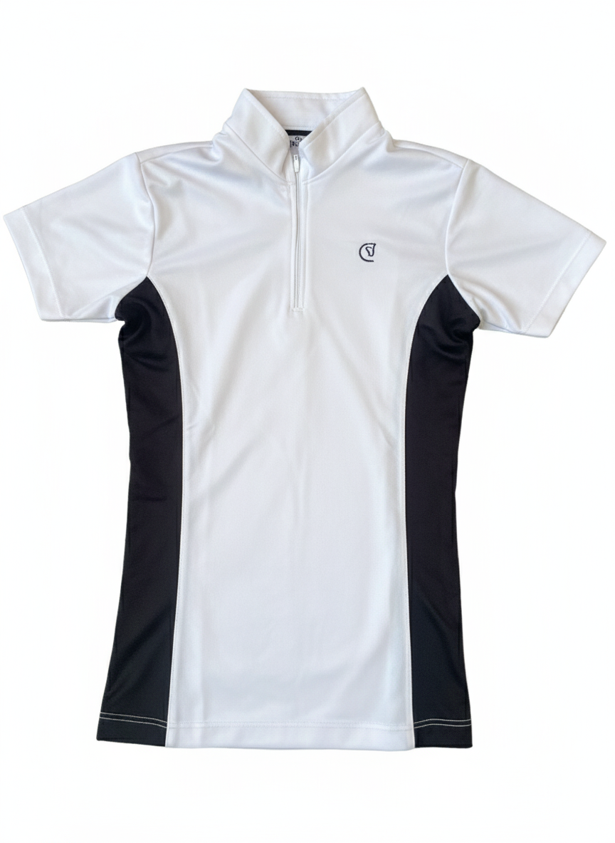 AMAZONA Polo Concurso Niña - Blanco