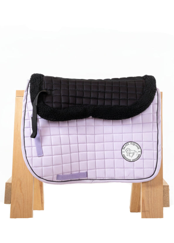 Lomera con borrega negra sintética