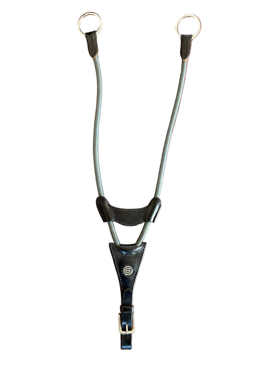 Martingala de Piel con Elástico - Negro