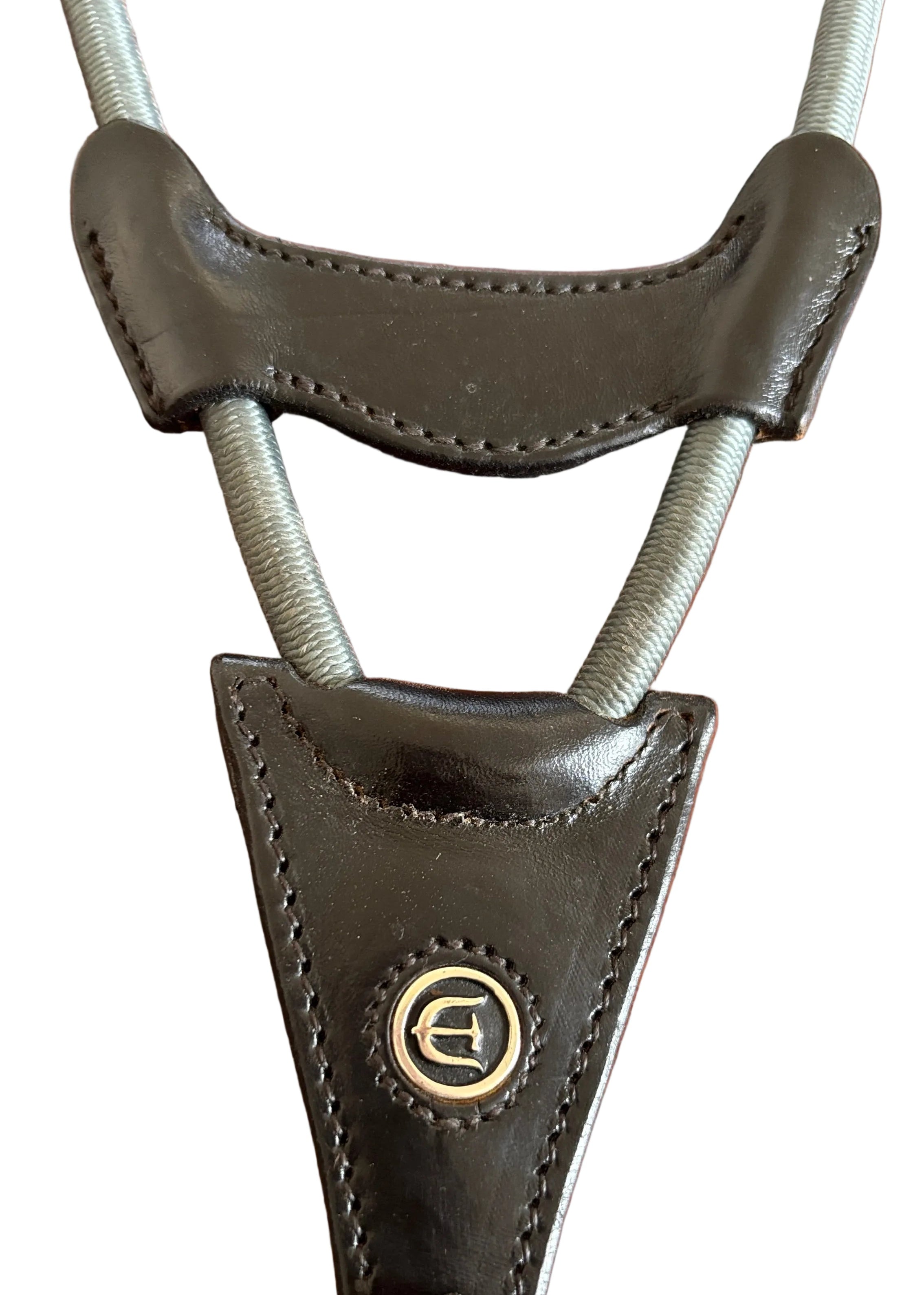 Martingala de Piel con Elástico - Negro