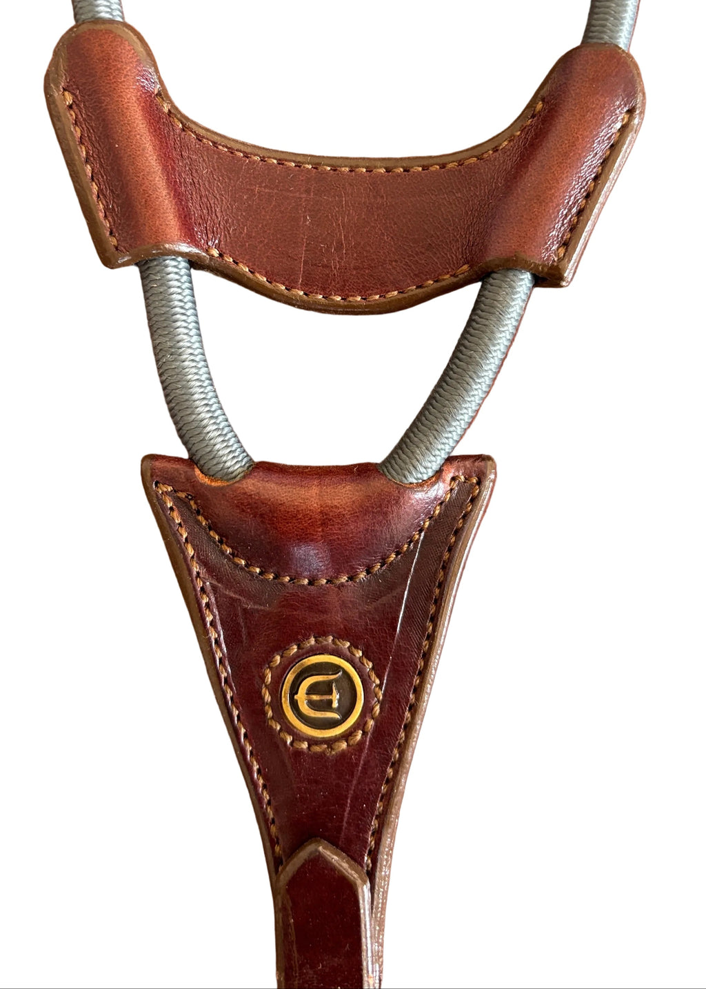 Martingala de Piel con Elástico - Café