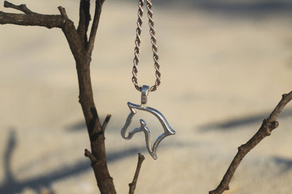 Pendiente Plata 925 - Silueta Caballo