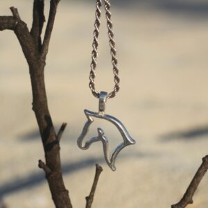 925 Sterling Silver Pendant Horse